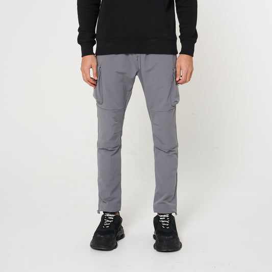Grey Utility Cargo Trousers