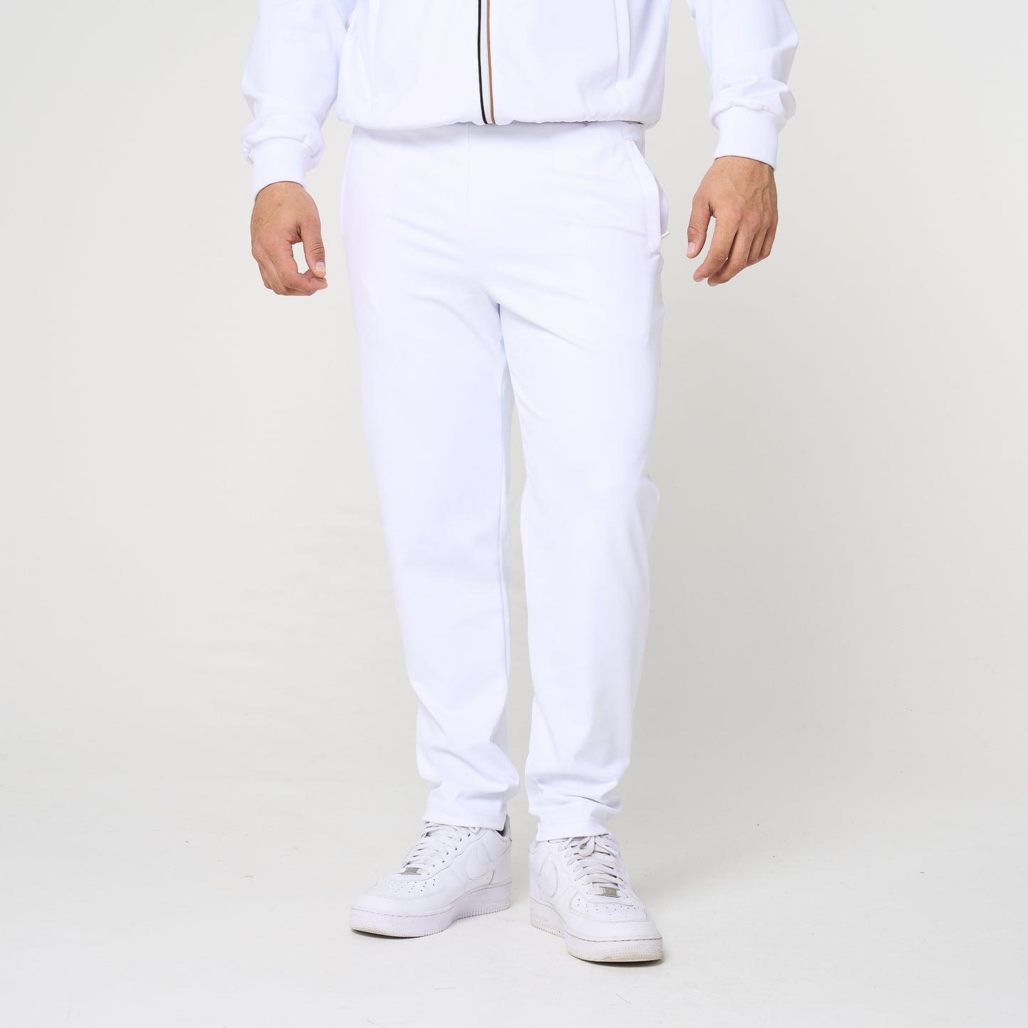 White Smart Joggers