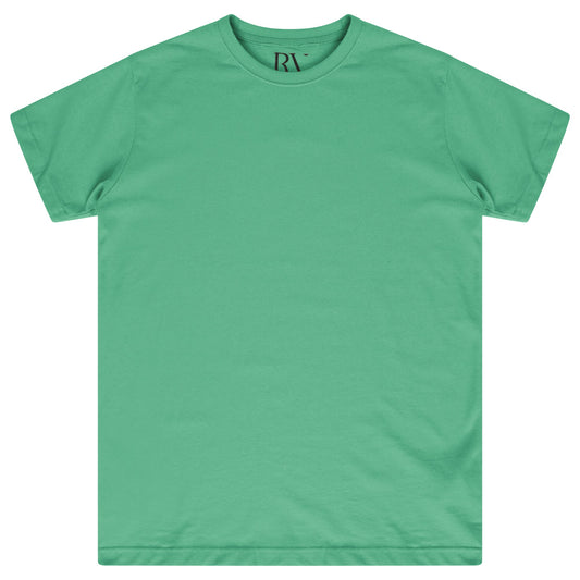 Front flat lay of men’s green oversized T-shirt - 365 Collection.