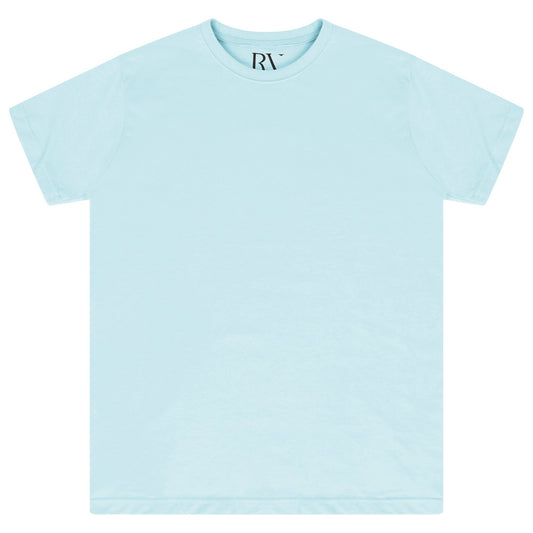 Front flat lay of men’s turquoise regular-fit T-shirt - 365 Collection.
