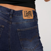 Womens Skinny Navy Blue Jeans