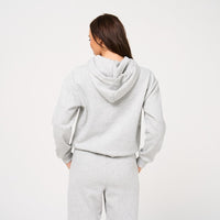 Womens Faux Fur Grey Hoodie
