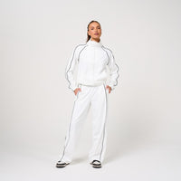 Womens White Track Pant