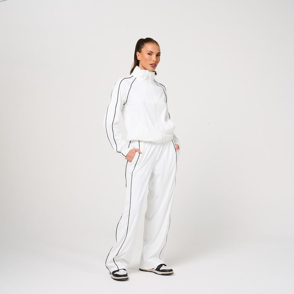 Womens White Track Jacket