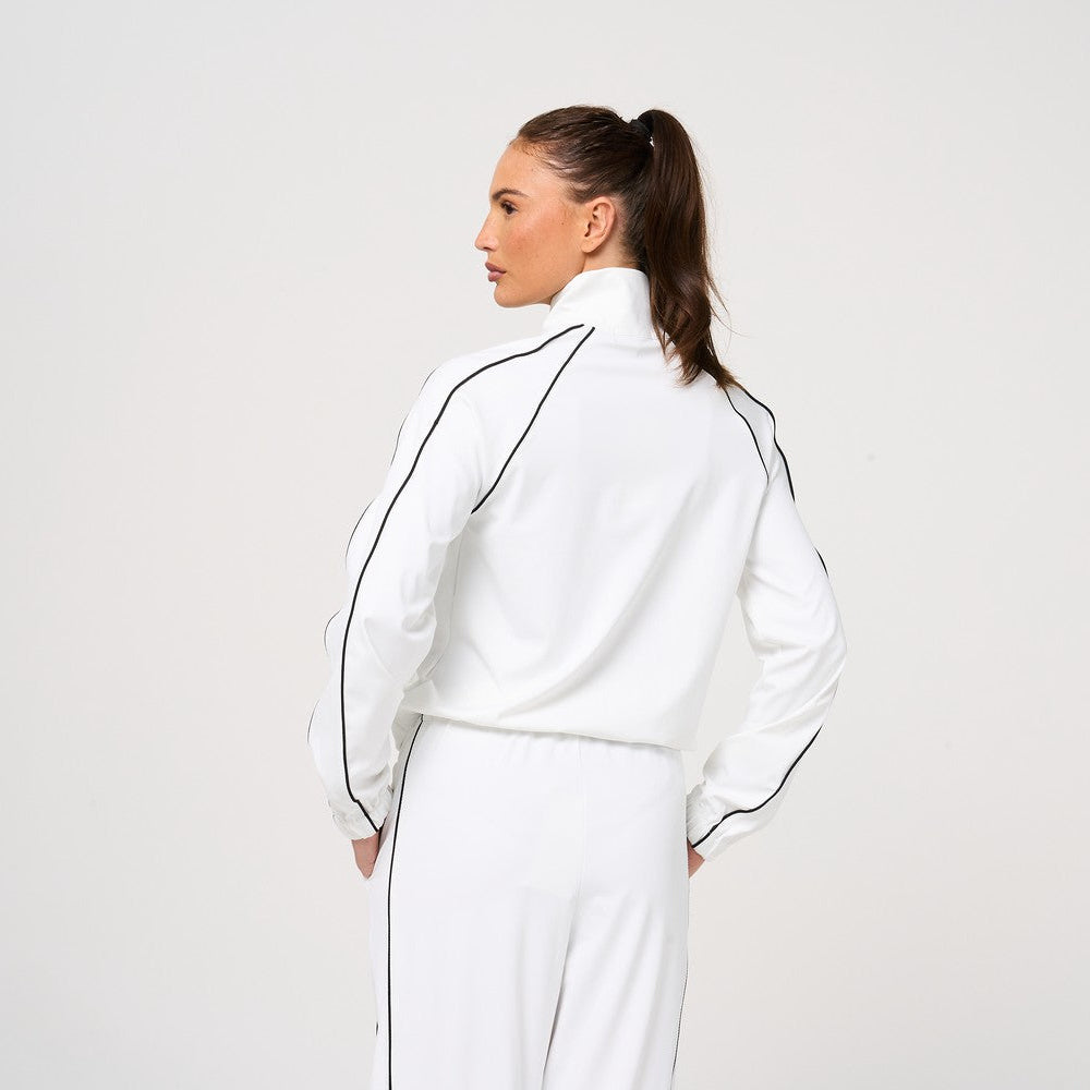 Womens White Track Jacket