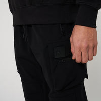 Black Utility Cargo Trousers