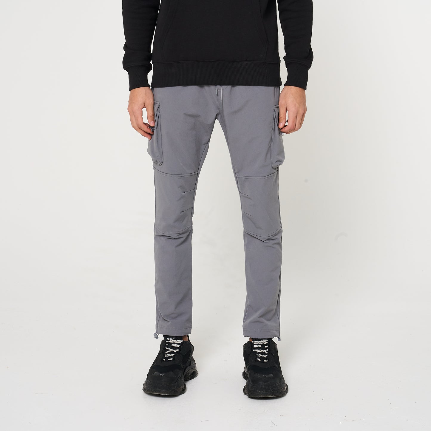 Grey Utility Cargo Trousers