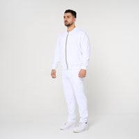 White Smart Joggers
