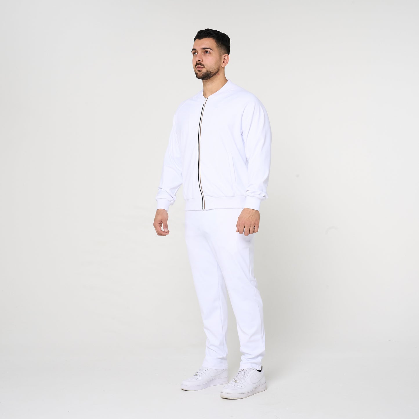White Smart Joggers