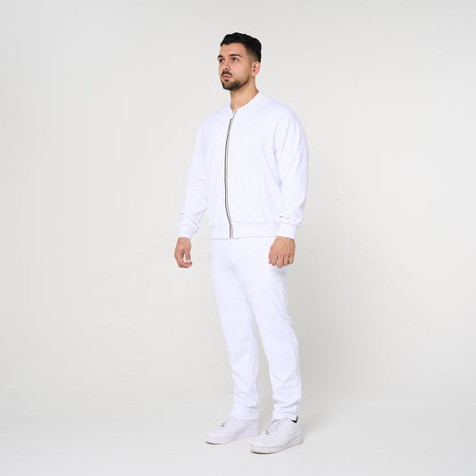 White Smart Joggers