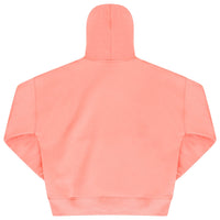 Back flat lay of men’s coral 365 Oversized Hoodie showcasing ribbed hem and cuffs – 365 Collection – oversized fit.