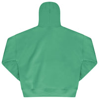 Back flat lay of men’s green oversized hoodie - 365 Collection.
