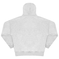 Back flat lay of men’s grey oversized hoodie - 365 Collection.