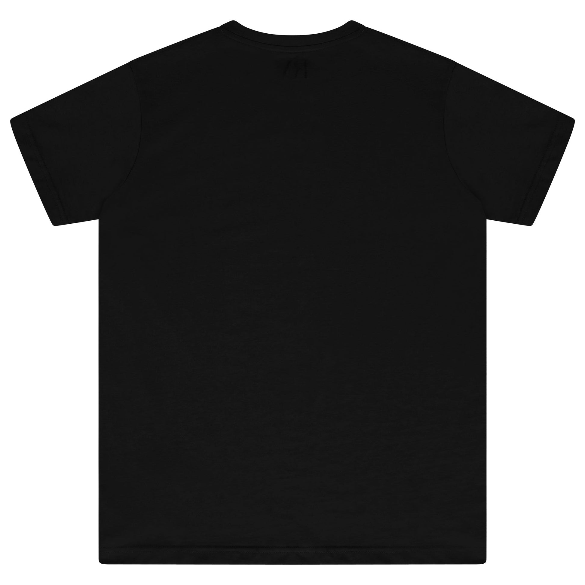 Back flat lay of men’s black 365 Oversized T-shirt – oversized fit, 365 Collection.