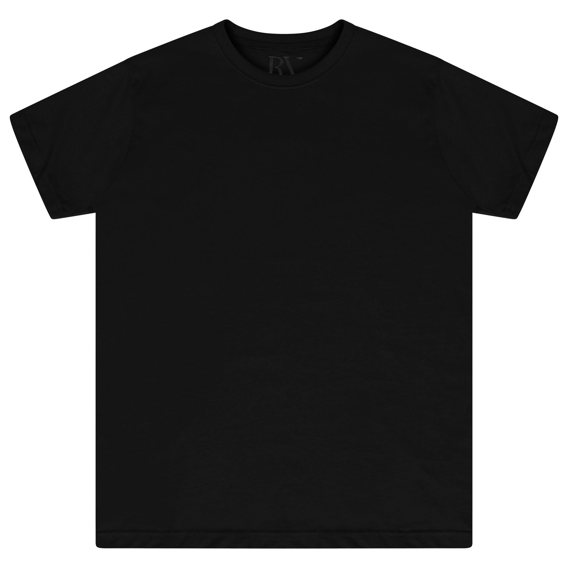 Front flat lay of men’s black 365 Oversized T-shirt – oversized fit, 365 Collection.