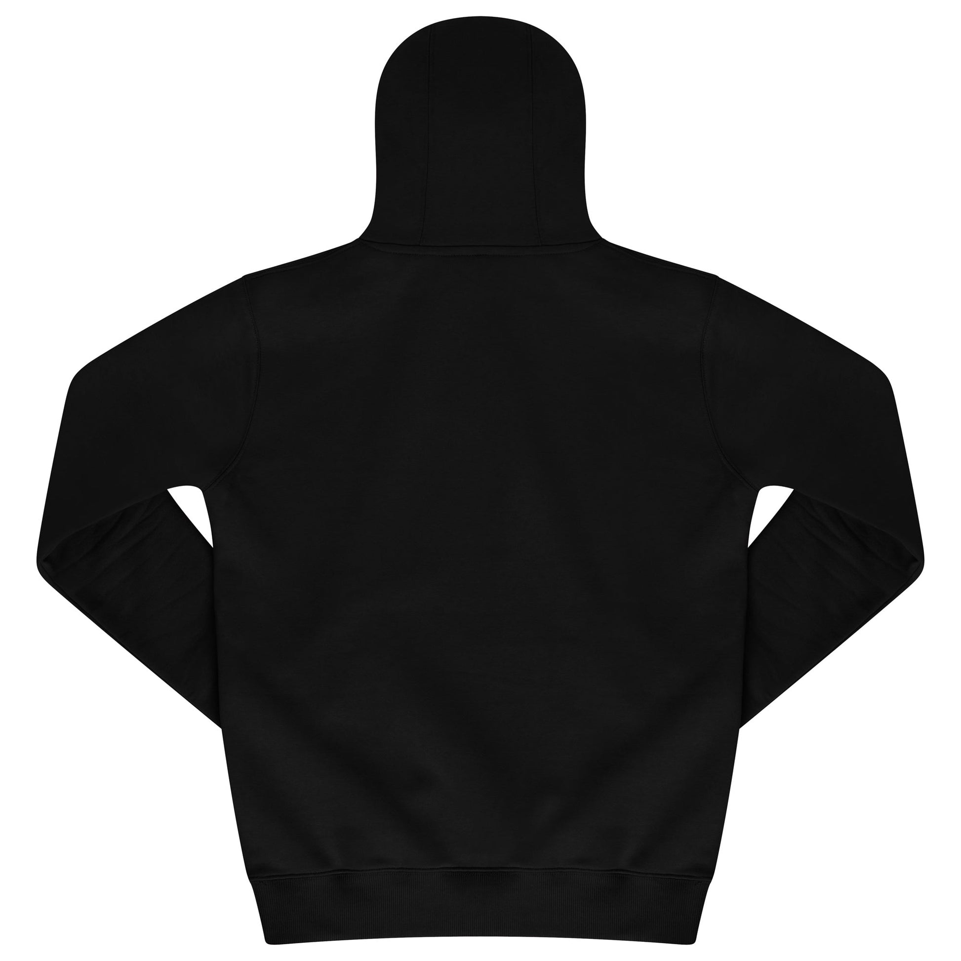 Back flat lay of men’s black 365 Regular Hoodie – regular fit, 365 Collection.