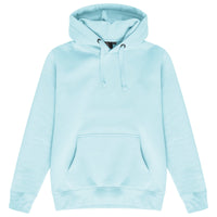 Men’s turquoise hoodie front view – 365 Regular Hoodie with drawstring hood and kangaroo pocket.