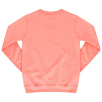 Back flat lay of men’s coral 365 Regular Sweatshirt – 365 Collection – regular fit. 