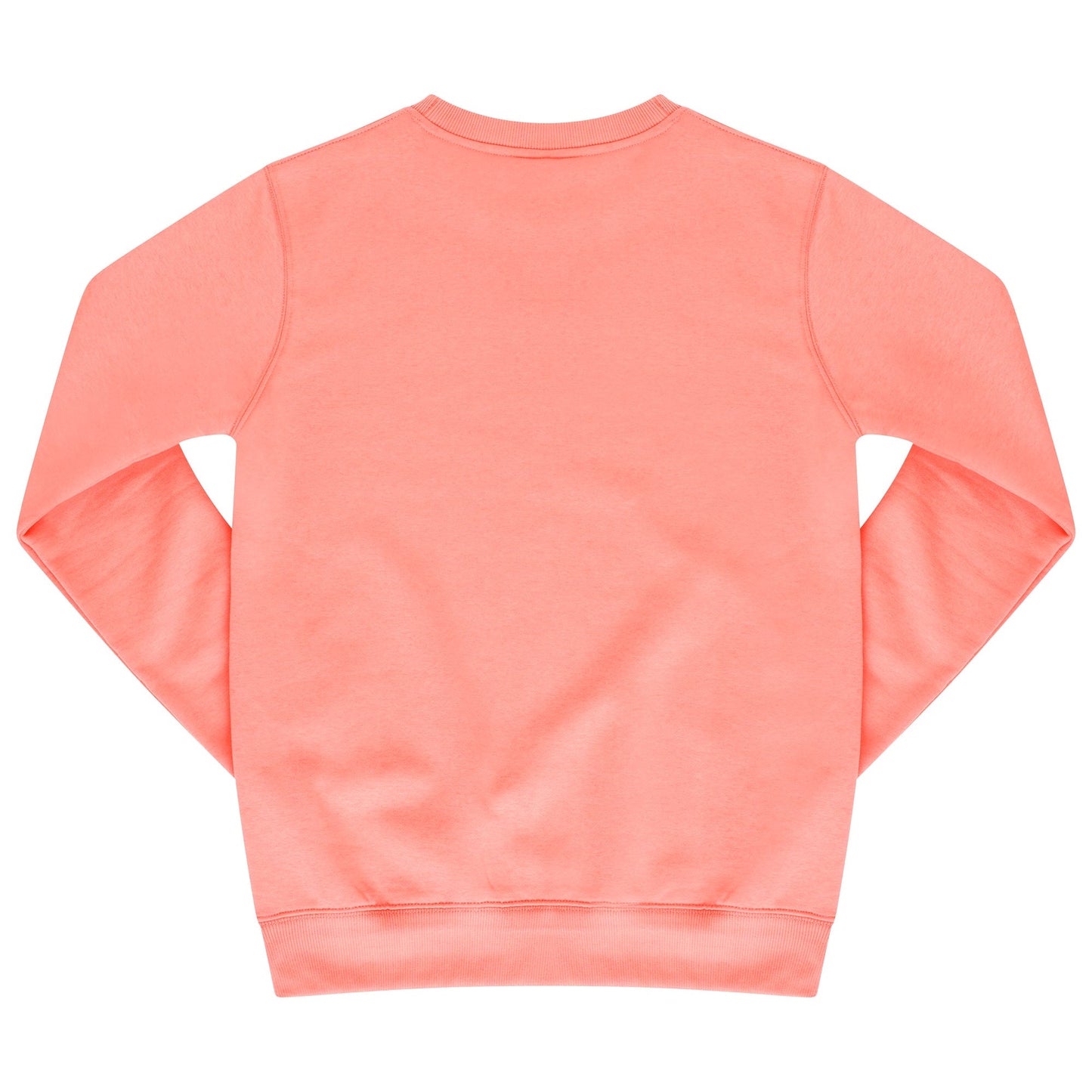 Back flat lay of men’s coral 365 Regular Sweatshirt – 365 Collection – regular fit. 