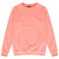 Front flat lay of men’s coral 365 Regular Sweatshirt – 365 Collection – regular fit. 