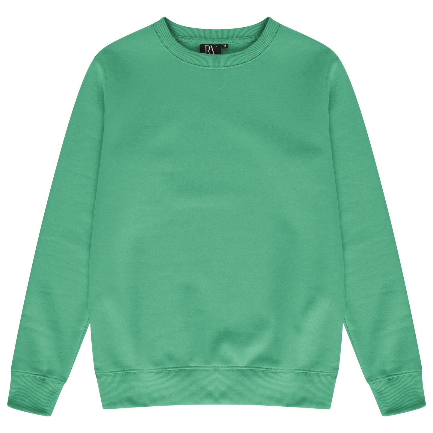 Front flat lay of men’s green regular fit sweatshirt - 365 Collection.