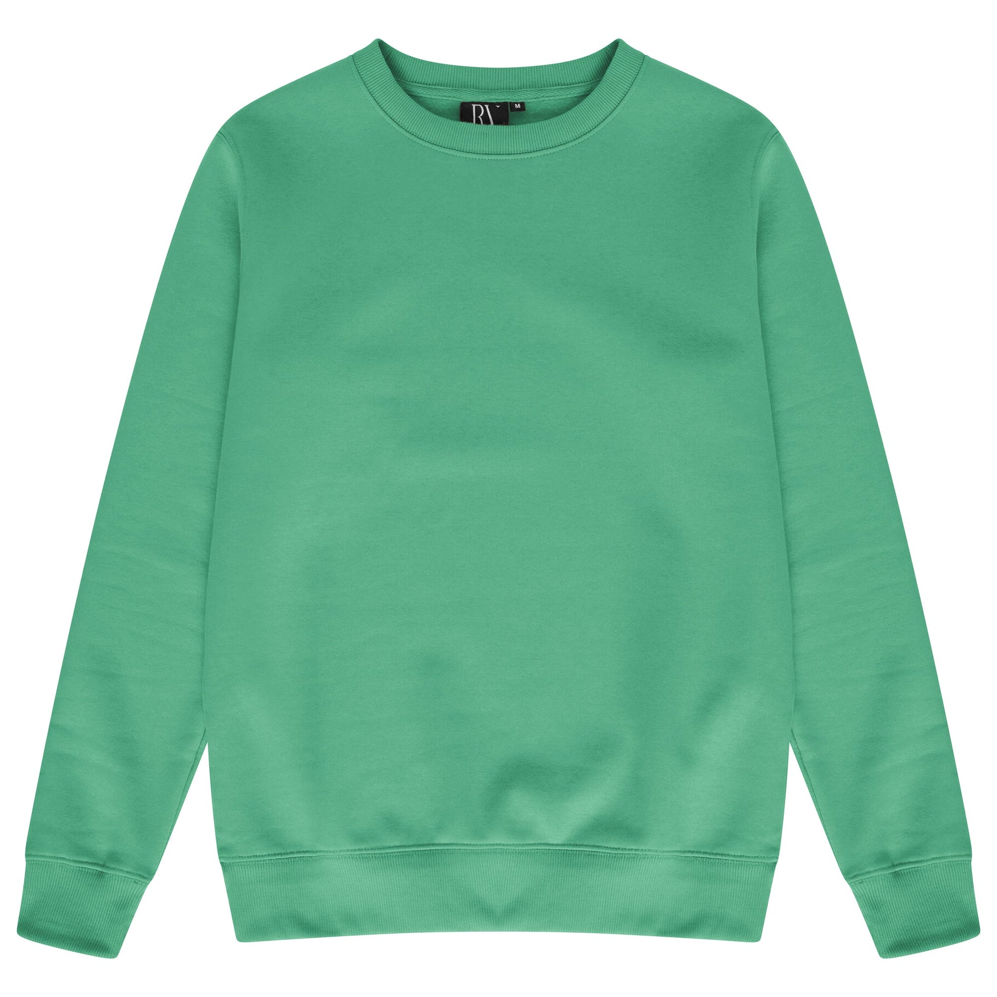 Front flat lay of men’s green regular fit sweatshirt - 365 Collection.