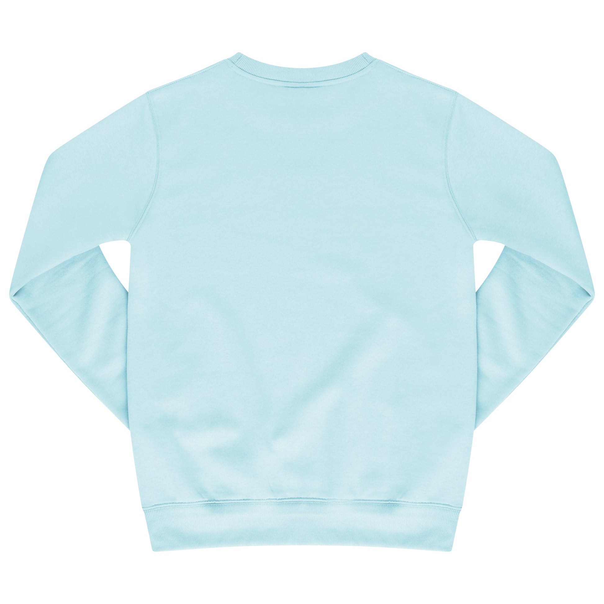Back flat lay of men’s turquoise regular-fit sweatshirt - 365 Collection.