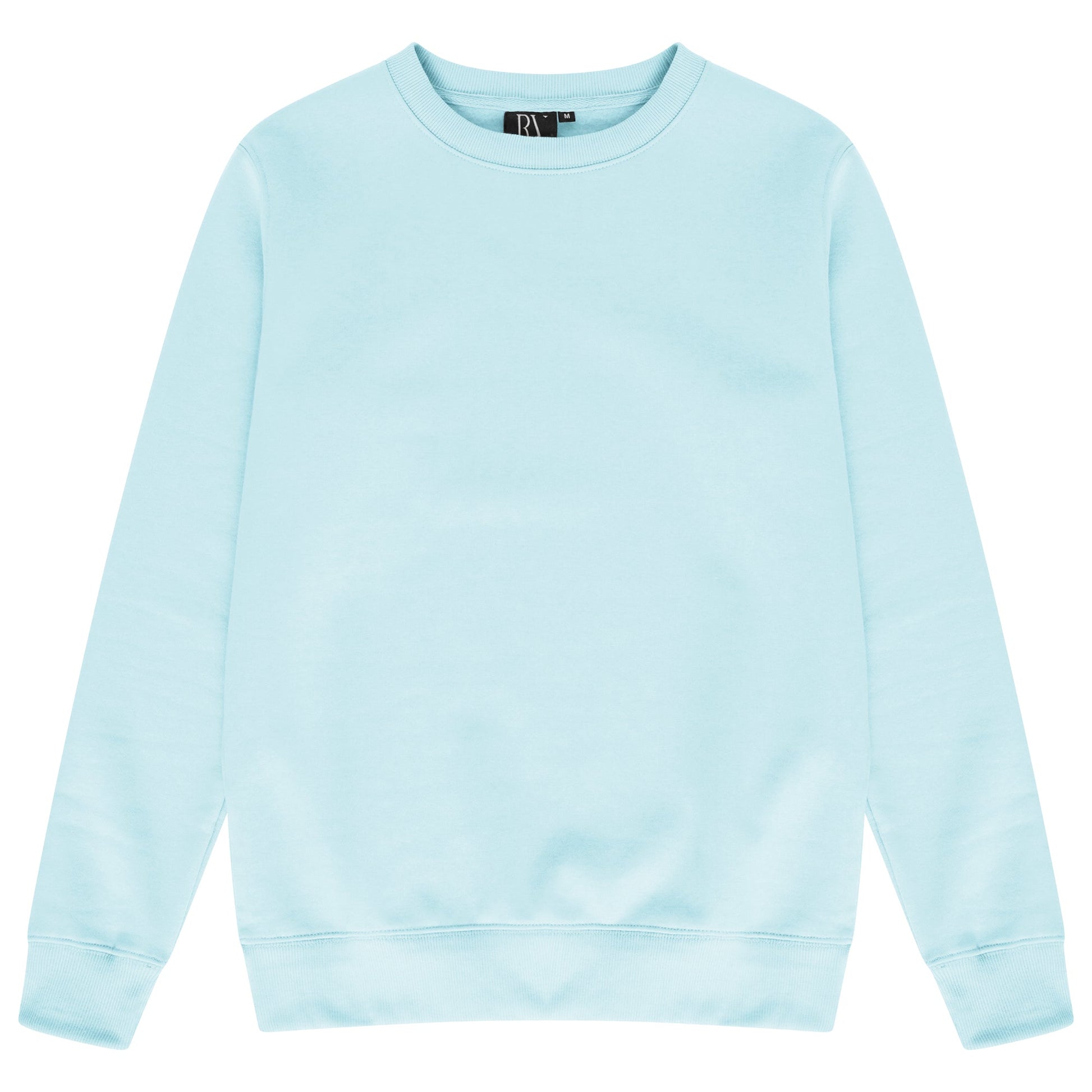 Front flat lay of men’s turquoise regular-fit sweatshirt - 365 Collection.
