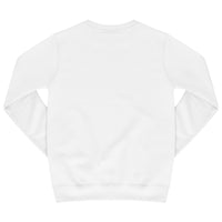 Back flat lay of men’s white oversized sweatshirt – 365 Collection.
