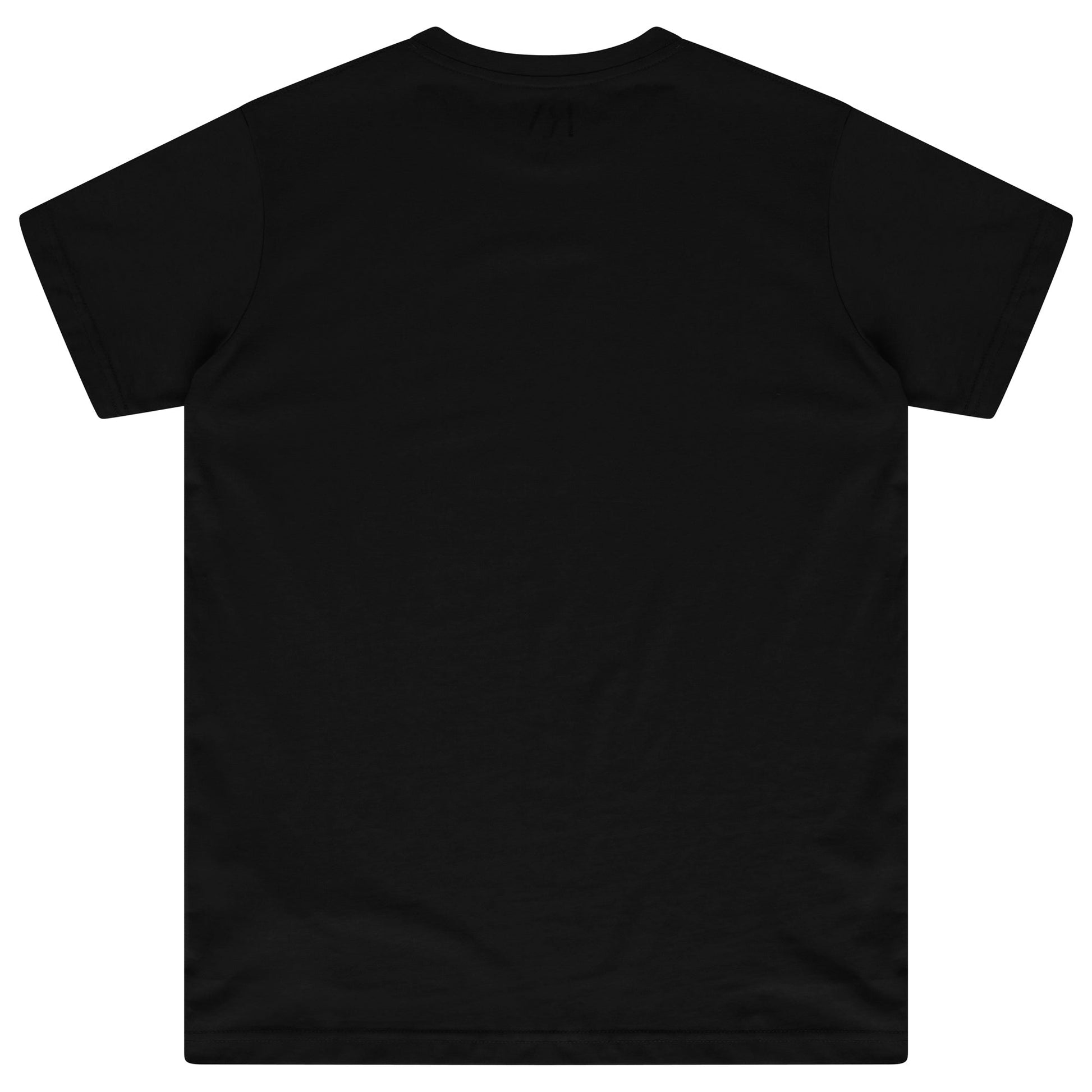 Back flat lay of men’s black 365 Regular T-shirt – regular fit, 365 Collection.