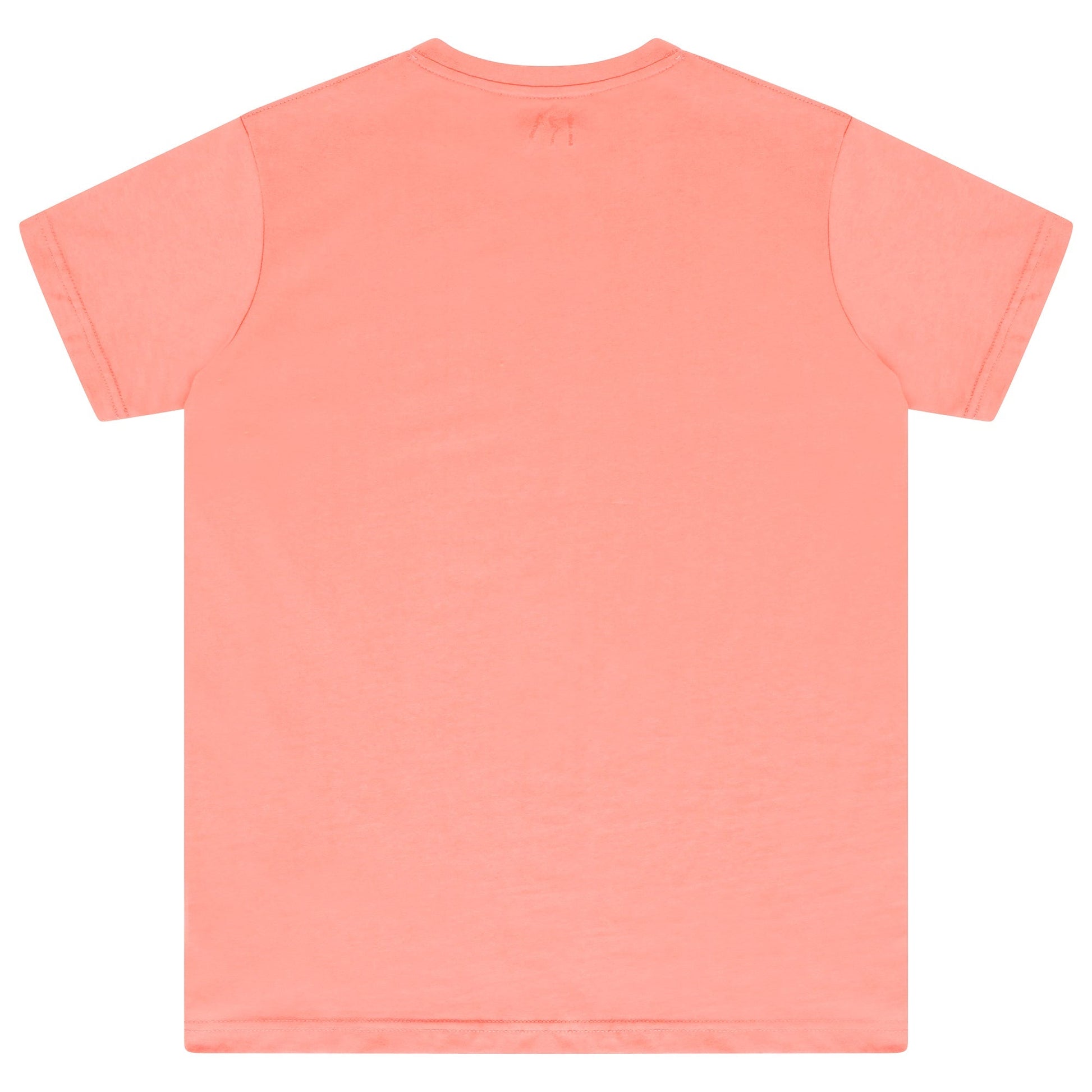 Back flat lay of men’s coral 365 Regular T-shirt – 365 Collection – regular fit.
