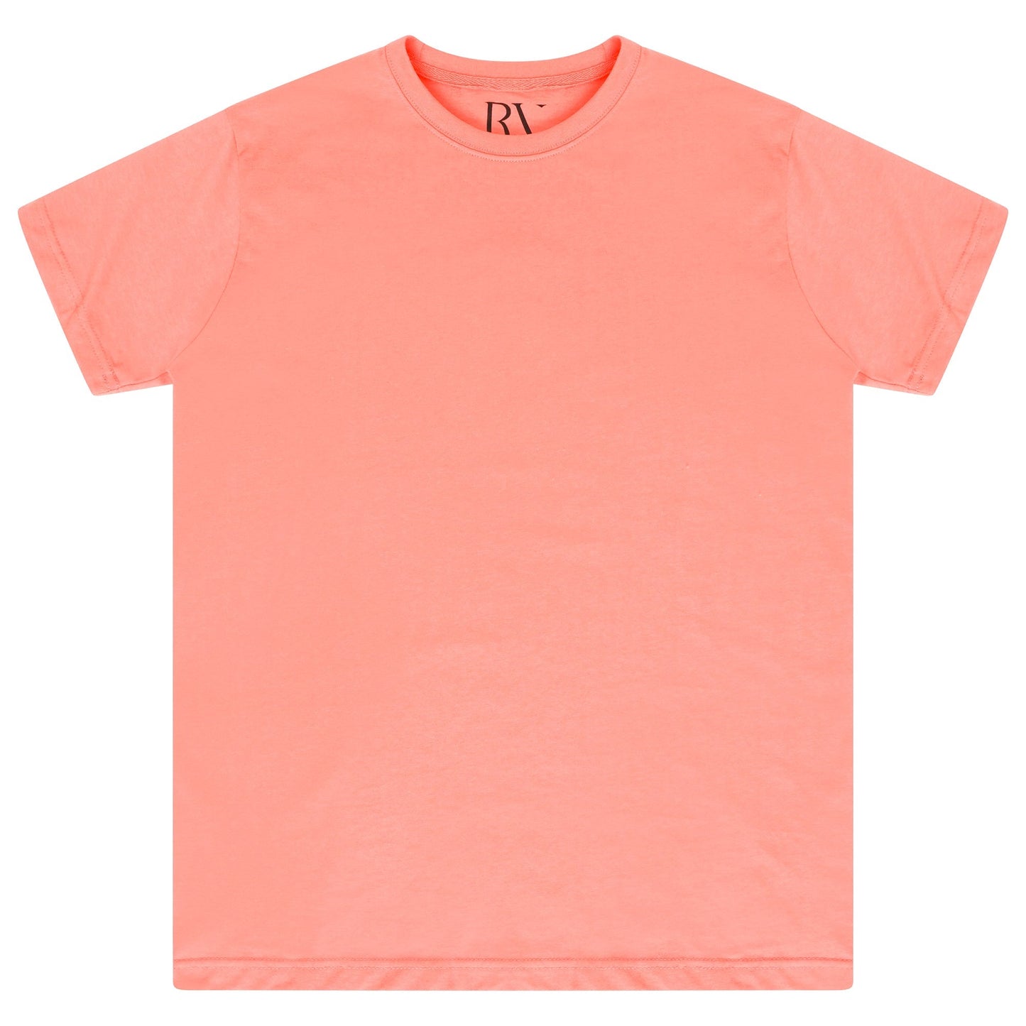 Front flat lay of men’s coral 365 Regular T-shirt – 365 Collection – regular fit.