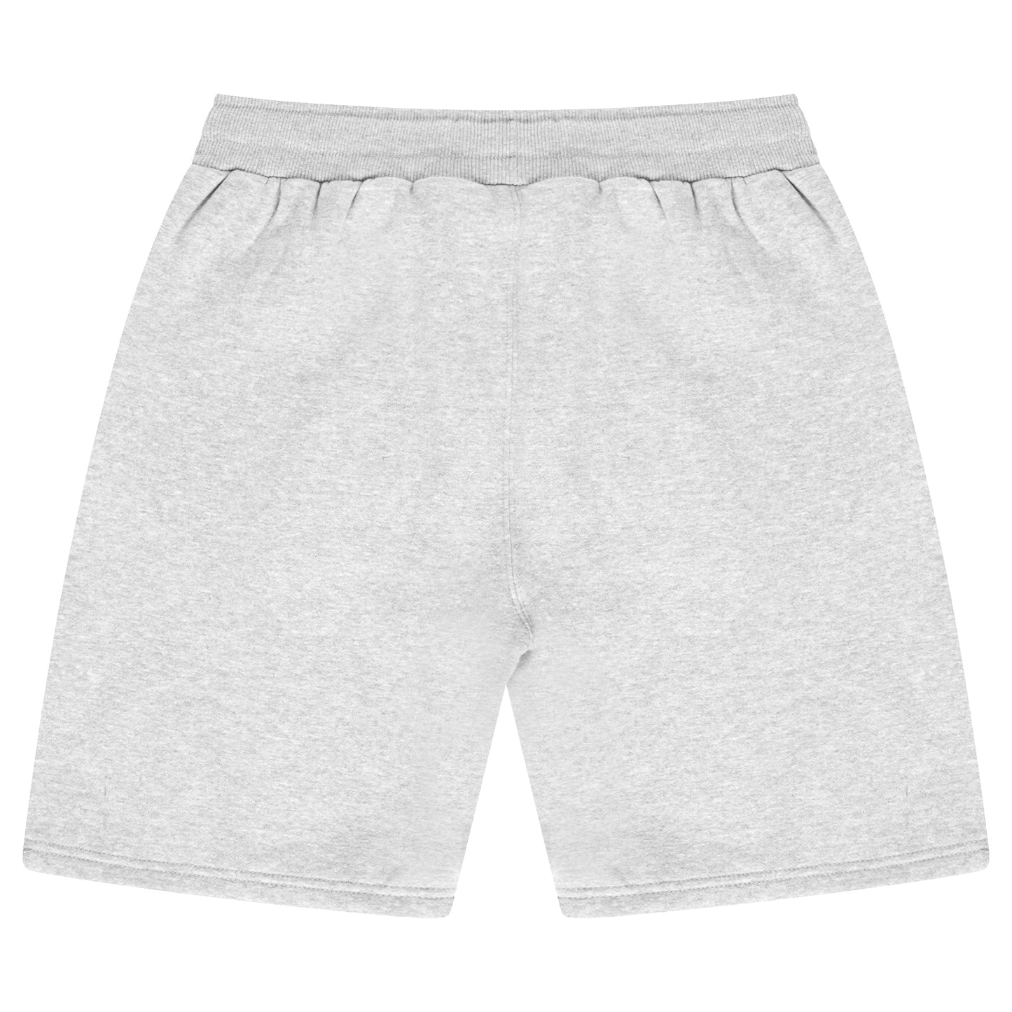 Back flat lay of men’s grey regular-fit shorts - 365 Collection.