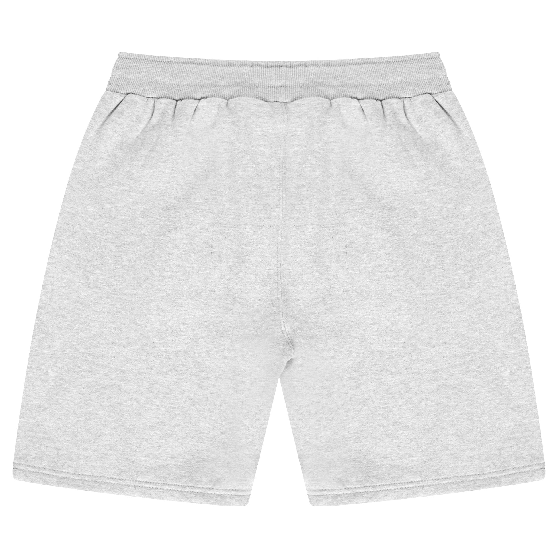 Back flat lay of men’s grey regular-fit shorts - 365 Collection.