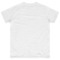 Back view of grey oversized T-shirt showing plain design and relaxed fit.