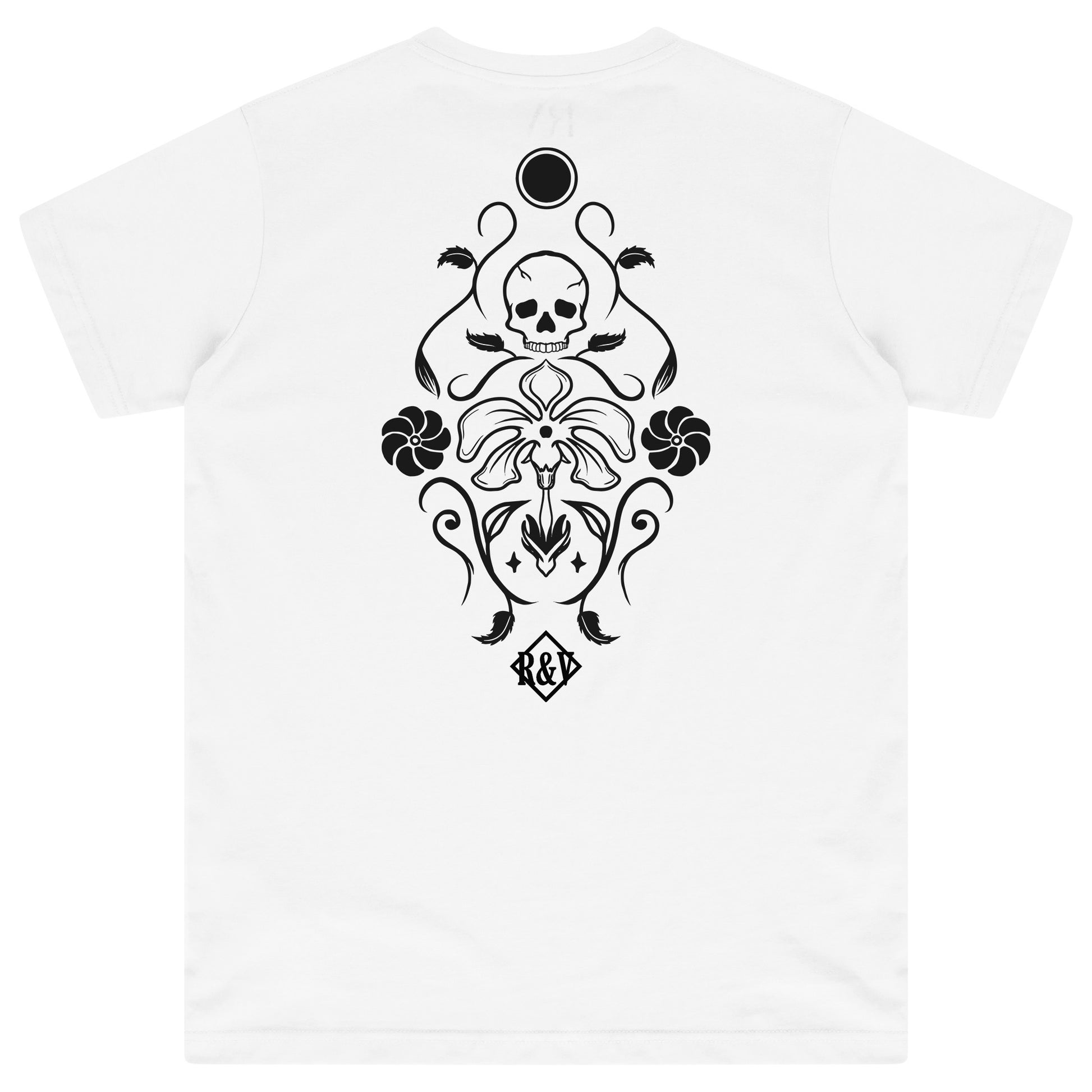 White oversized T-shirt showing a plain front, classic crew neckline, and short sleeves.