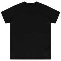Laid-flat black t-shirt featuring a bold twin lion graphic across the back with relaxed fit silhouette.